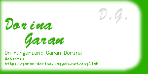dorina garan business card